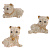 Фигурка декоративная "Собачка", 6х4, 5х5 см, 3в