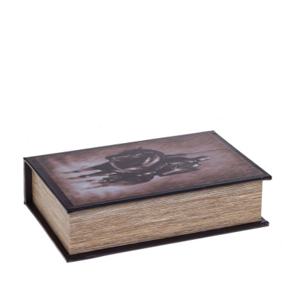 Шкатулка-книга с замком, L18 W7 H27 см