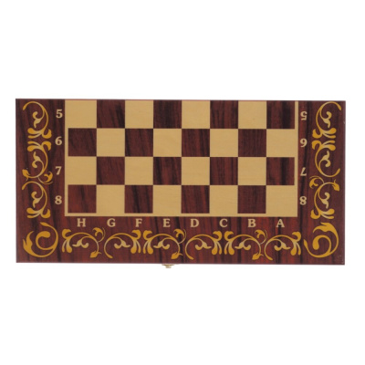 Игра настольная 3 в 1 (шахматы, шашки, нарды) "Махагон", L40 W21 H6 см