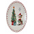 Тарелка "Новогодний подарок", L15 W15 H1,5 см