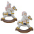 Фигурка декоративная "Дед Мороз", "Снеговик", L20 W8 H25 см, 2в.