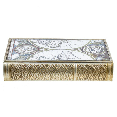 Шкатулка-книга с зеркальным элементом, L16 W5 H26 см