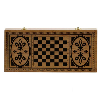 Игра настольная 3 в 1 (шахматы, шашки, нарды), L39,5 W20 H3,5 см