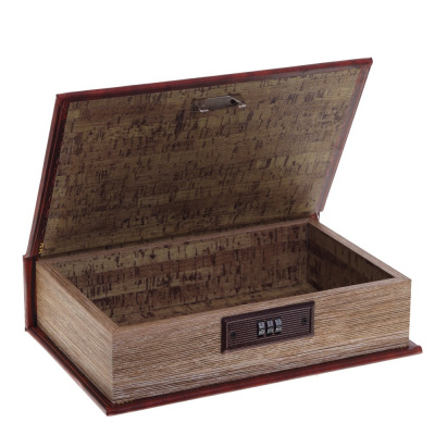 Шкатулка-книга с кодовым замком, L18 W7 H27 см