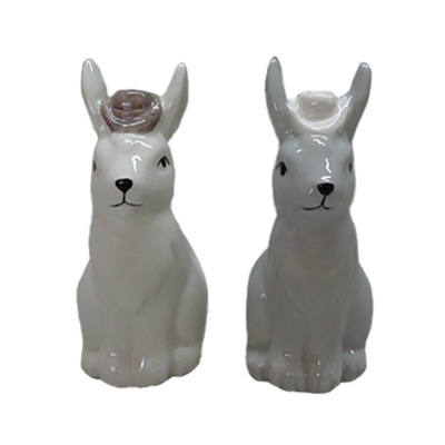 Фигурка декоративная "Кролик", L4 W5 H9,5 см, 2в.